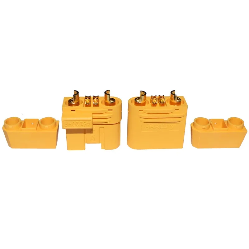 Amass AS120 2+4 Female Male Plug Connector Resistance Adapter Plug for RC Model FPV Racing Drone Lipo Battery Multirotor Parts