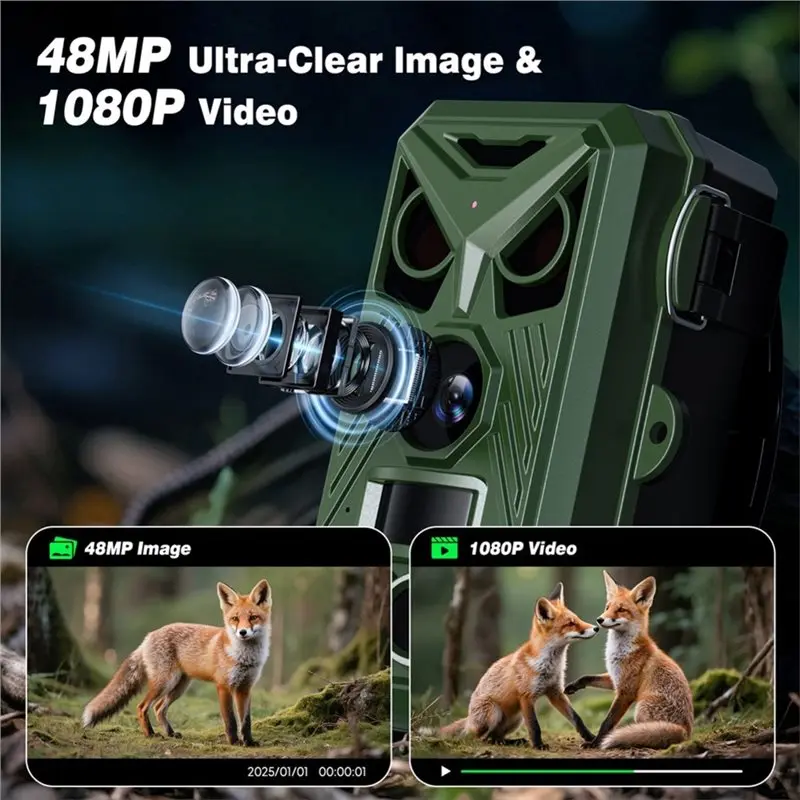 B04B-Outdoor Trail Hunting Camera 1080P HD Infrared Night Vision 2.4 Inch Tracking Photo Trap Cam Wild Surveillance Animal