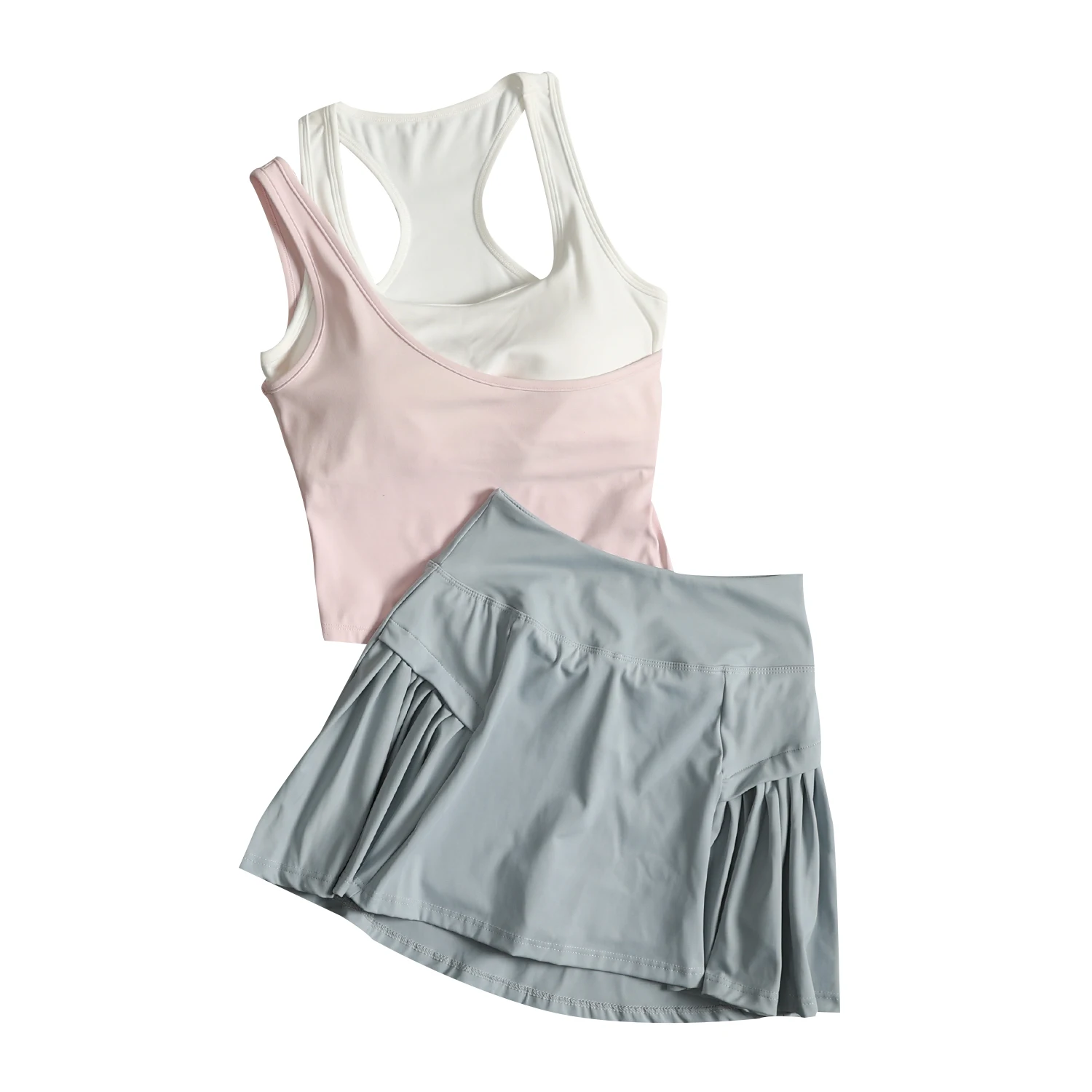 Advanced sports suit for women in summer breast covering yoga running speed dry vest tennis badminton fitness suit image 5