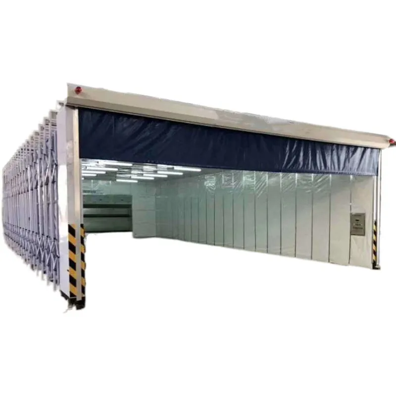 Dry Cabinet Waterproof PVC Mobile Retractable Painting Booth Telescopic Spray Paint Booth