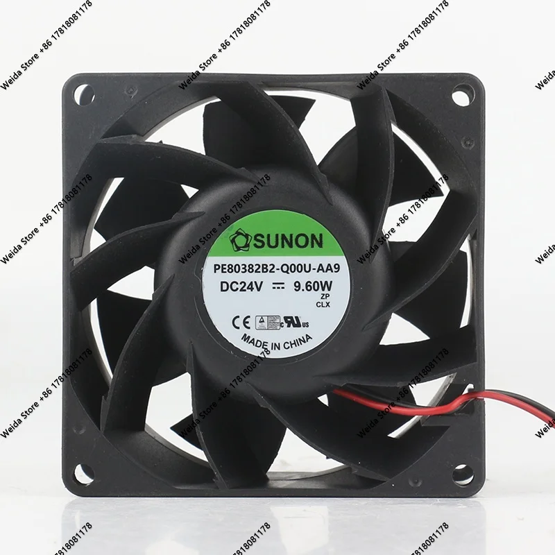

Sunon 5V 12V 48V DC24V 9.60W 8038 80X80X38MM 8CM two-wire PE80382B2-Q00U-AA9 cooling fan