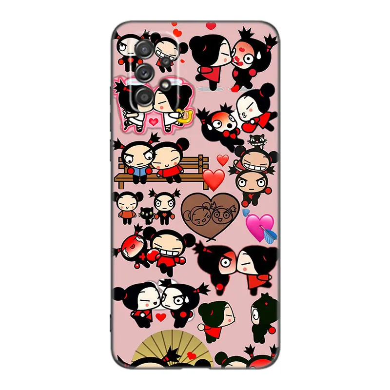 Pucca And Garu Phone Case For Samsung A13 A22 A24 A32 4G A23 A25 A34 A35 A52S A53 A54 A55 A73 5G A12 A14 A15 A31 A33 A50 A51 A72