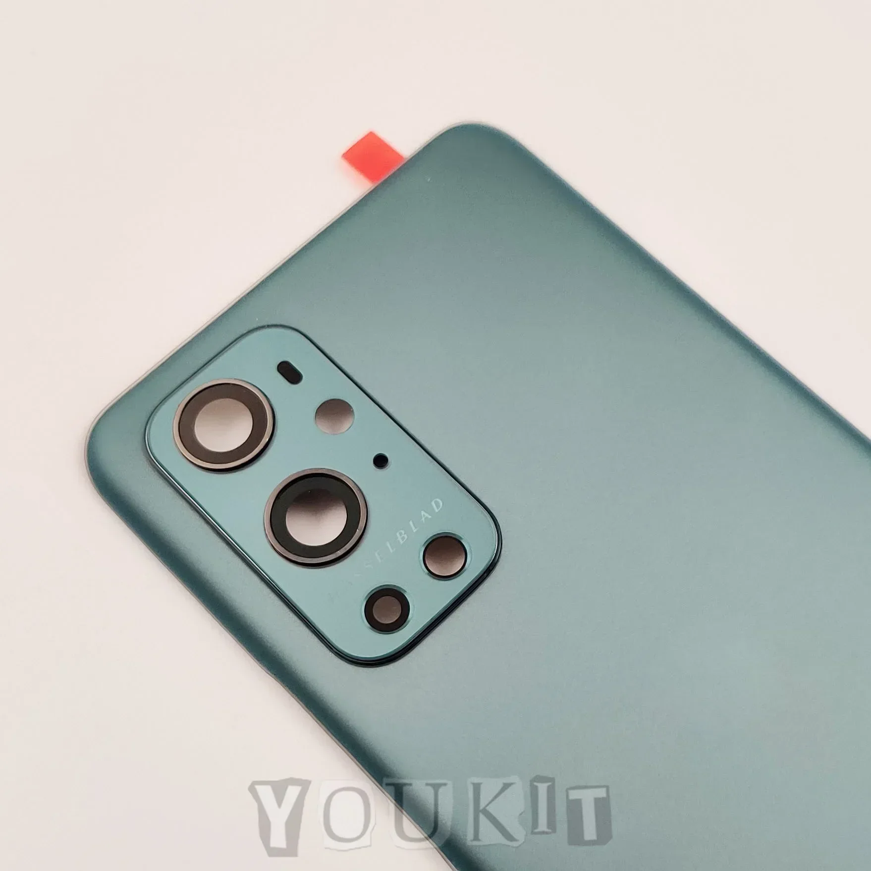 A+++ Gorilla Glass dla OnePlus 9 Pro Pokrywa baterii Twarda tylna pokrywa Drzwi Tylna obudowa Panel Obudowa + Naklejka samoprzylepna na obiektyw