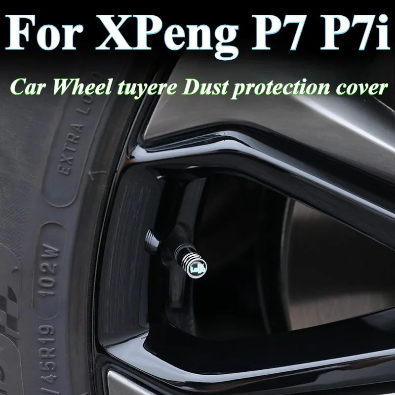 For XPeng P7 P7i Car Wheel tuyere Dust protection cover Alloy tire valve core Modification accessories