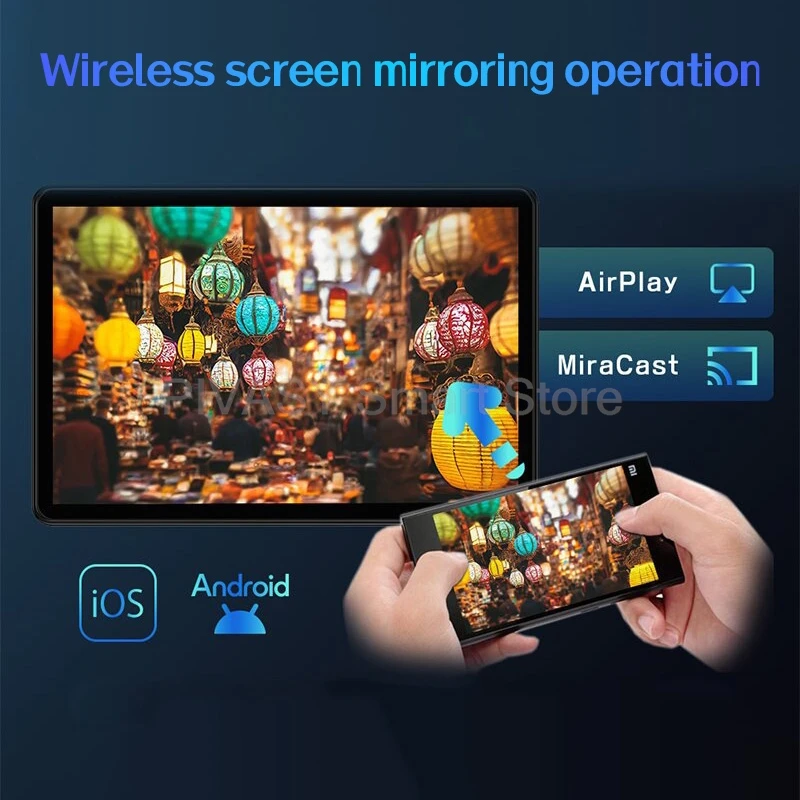 14 "سيارة مسند الرأس رصد عرض IPS أندرويد 2G + 32G HD شاشة تعمل باللمس واي فاي سيارة المقعد الخلفي فيلم الموسيقى مشغل فيديو تلفزيون صغير محمول