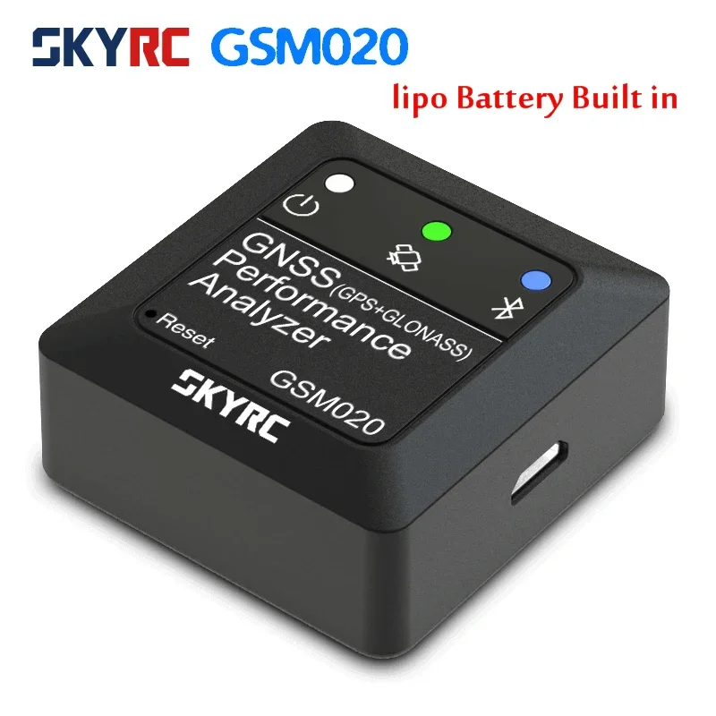 SKYRC GSM020 GNSS Performance Analyzer Bluetooth GPS Speed Meter APP Control for RC Car Helicopter FPV Drone