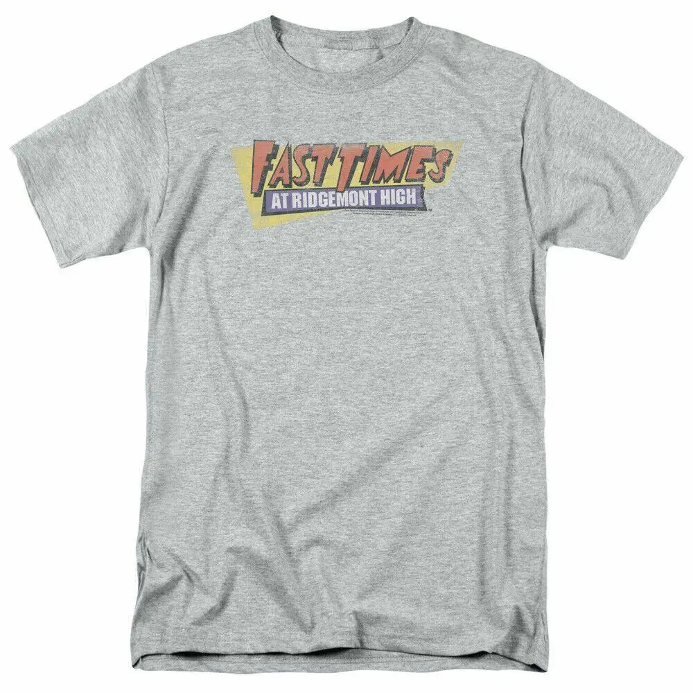 

Fast Times at Ridgemont High Distressed Logo T Shirt Mens Licensed Sport Gray