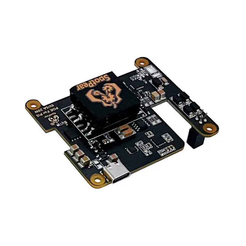 Raspberry Pi 5 POE with PD induction Type C Power over Ethernet protocol 802.3af/at Pi5