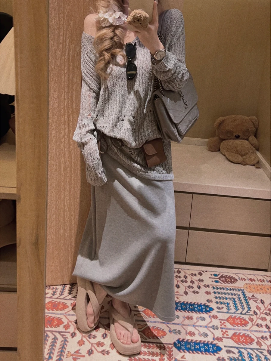 

Юбка Yukiss удлиненная, в повседневном стиле, прямого кроя, из стираного медно-аммиачного шелка, с драпировкой, для создания непринужденного образа