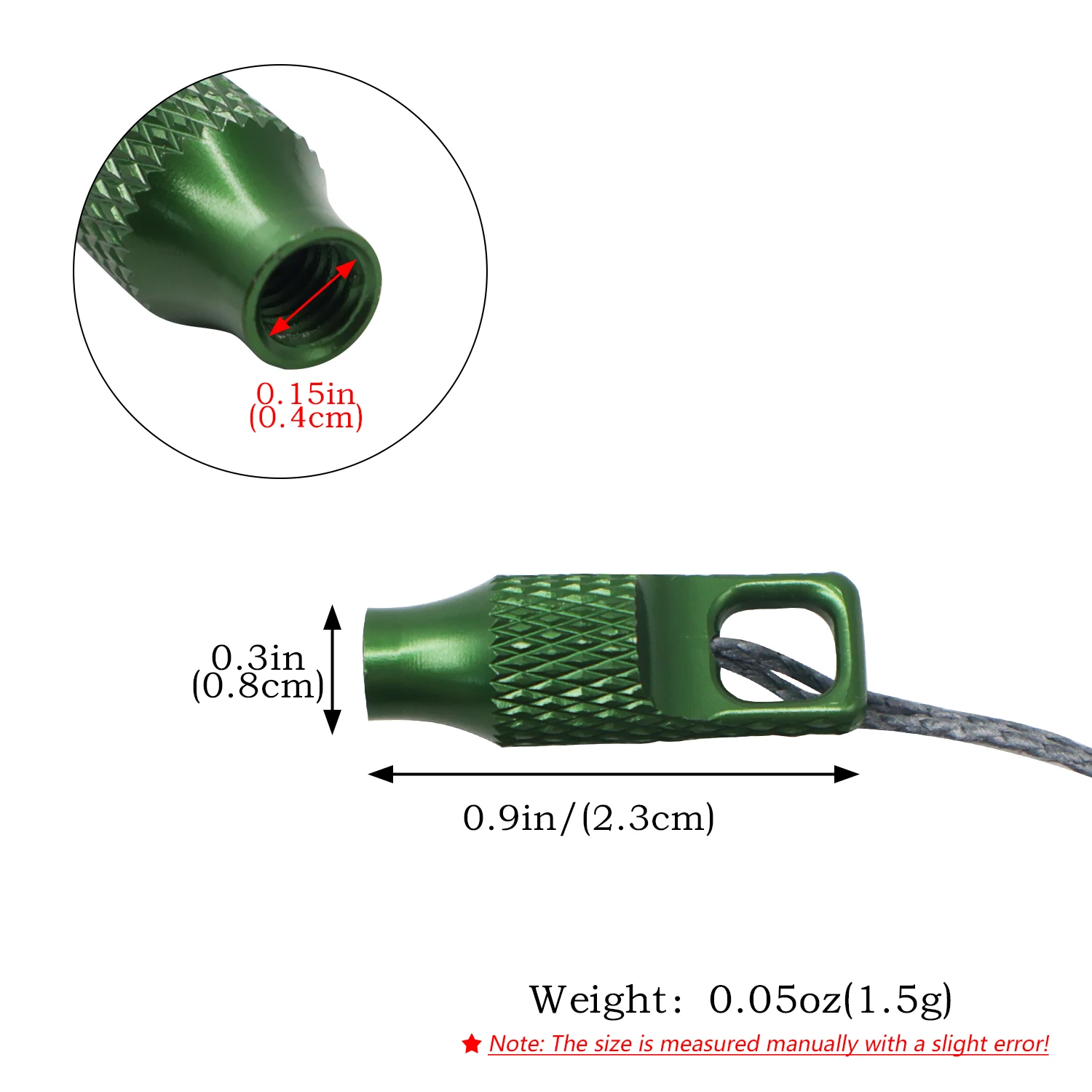 5pcs D-Ring Tail Accessory, M4 Thread Diameter, DIY Fishing Dart Accessories, Metal Multi-Functional Tail.