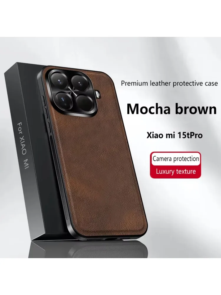 etui do Xiaomi Mi 17T 15T 14T 13T Pro 15 14 13 Ultra Redmi Note15 14 POCO M7 X8 F7, skórzane, matowe, miękkie, z pełną ochroną aparatu — zdjęcie produktu 7