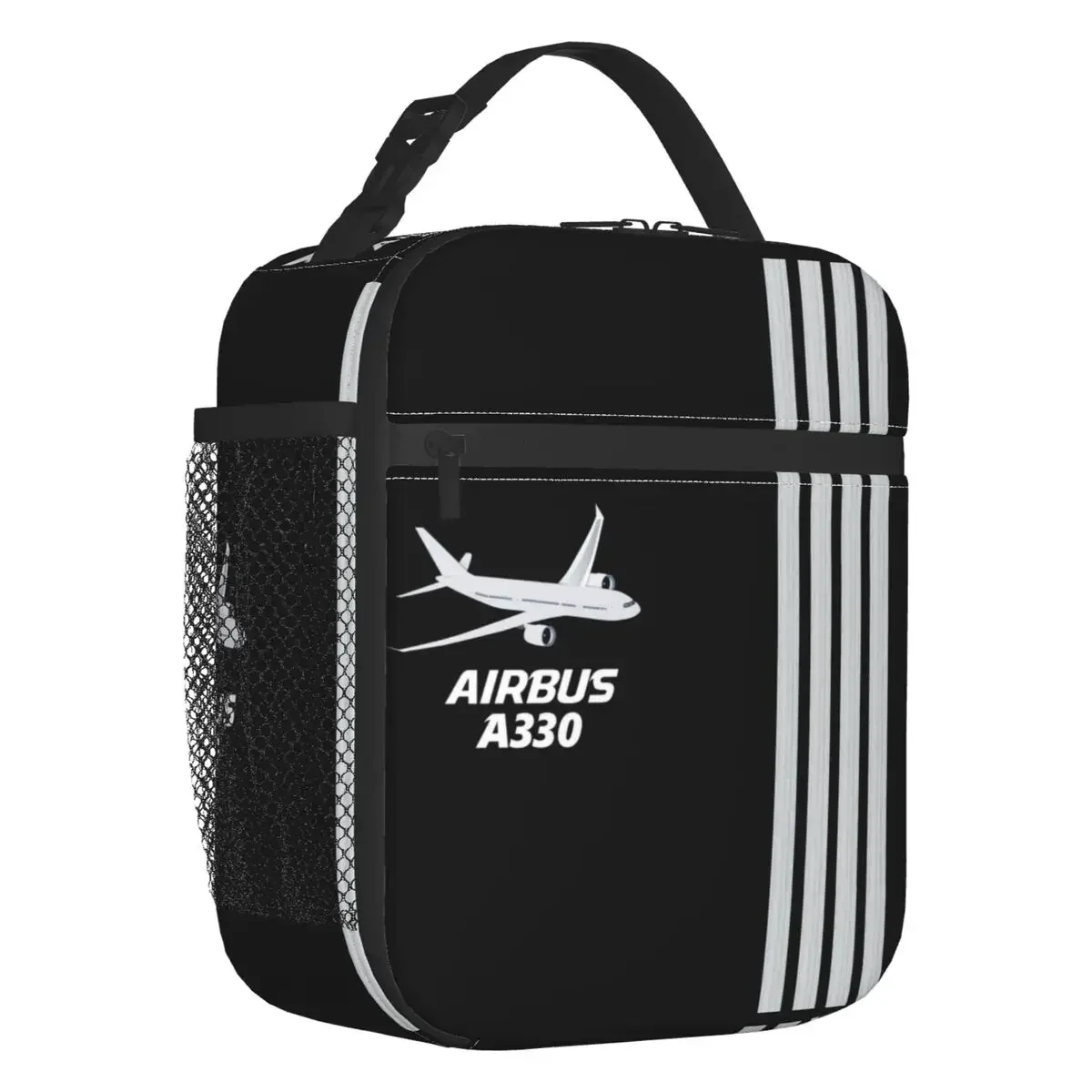 Aviation Lover Resuable Lunch Box Leakproof Airplane Pilot Aviator Air Fighter Thermal Cooler Food Insulated Lunch Bag School