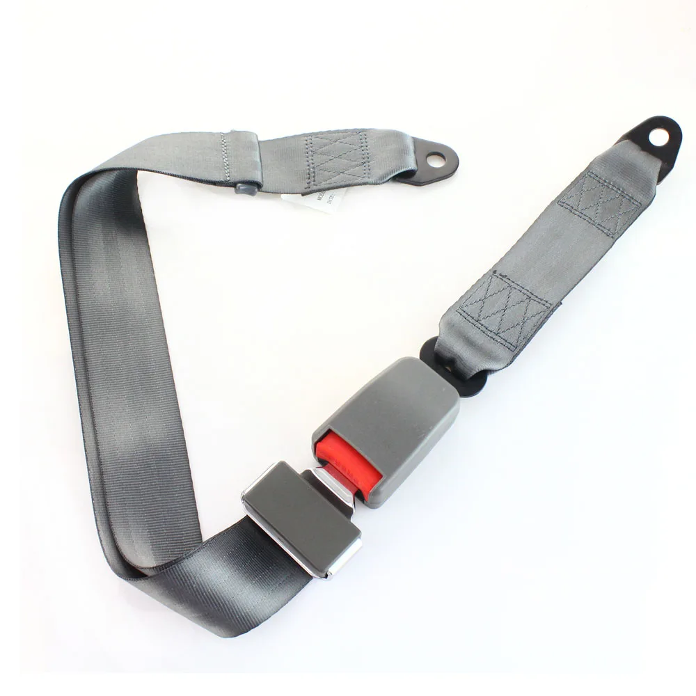 2 Points Grey Car Auto Seat Seatbelt Universal Seat Belts Adjustable Extension Bucklet Truck Seat Safety Belt Car Accessories