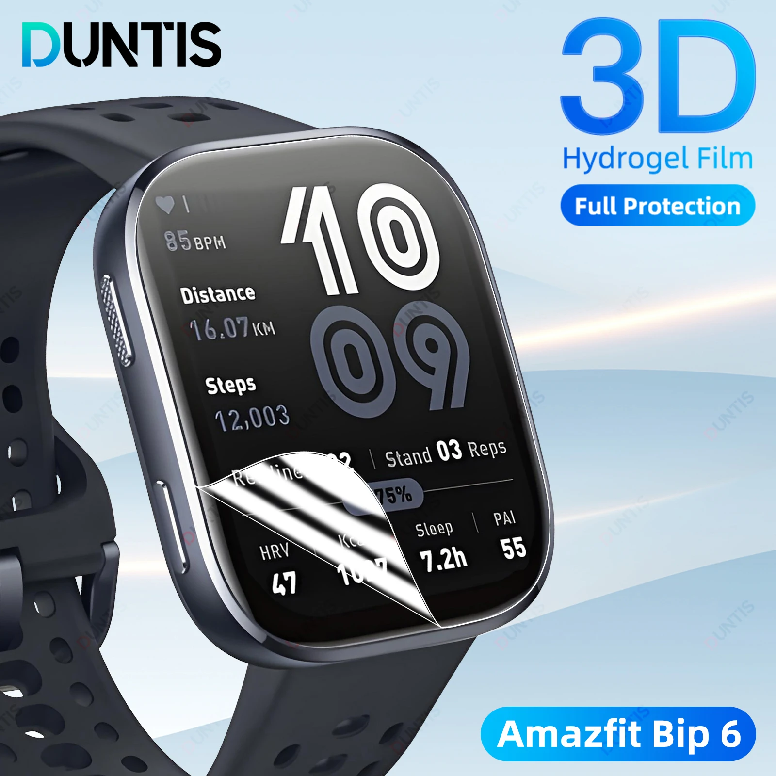 

Screen Protector for Amazfit Bip 6 Anti-scratch Hydrogel Film，HD Clear Full Coverage Soft Protective Film Accessories
