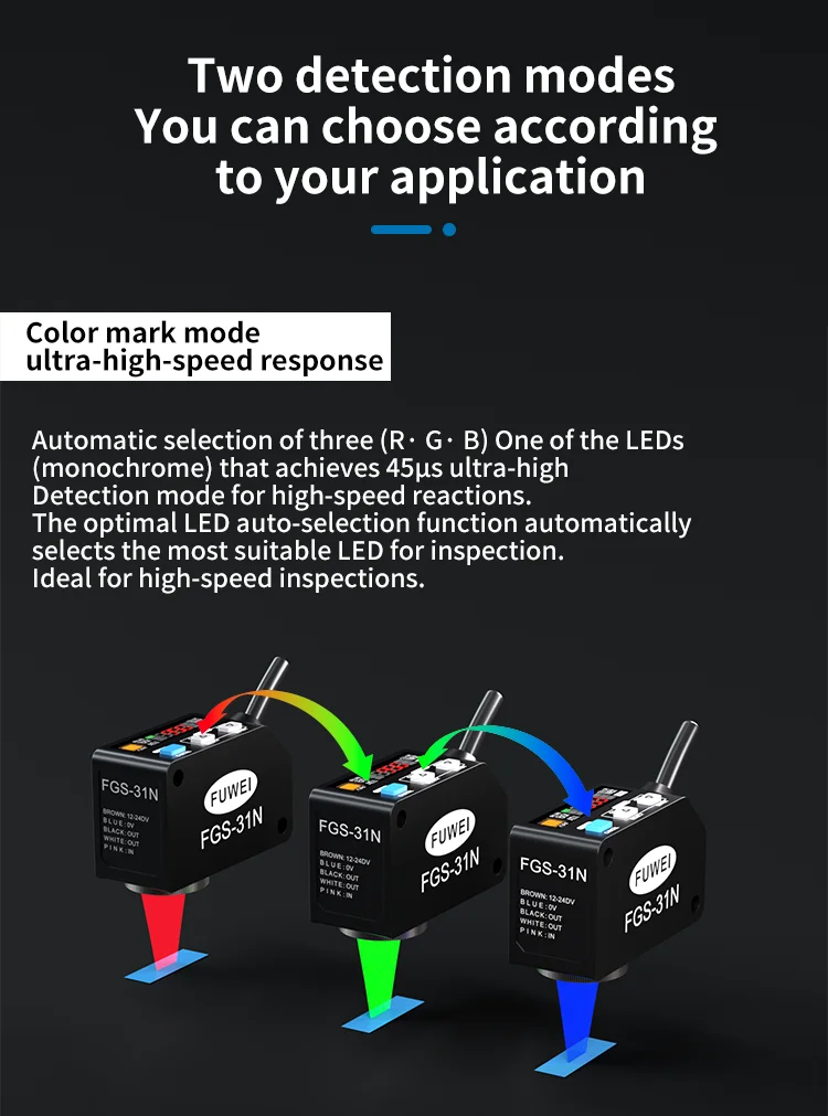 FGS-31N Infrared High-Precision Measurement Color Label Recognition Color Sensor High Accuracy Identifying Photoelectric Sensors – Detail 6