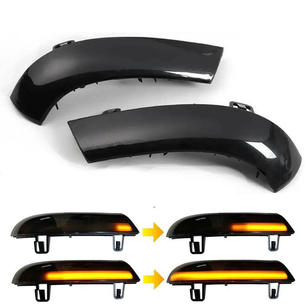 1 Pair LED Side Wing Rearview Mirror Dynamic Indicator Blinker Flowing Turn Signal Light for VW GOLF 5 MK5 Jetta Passat B5.5 B6