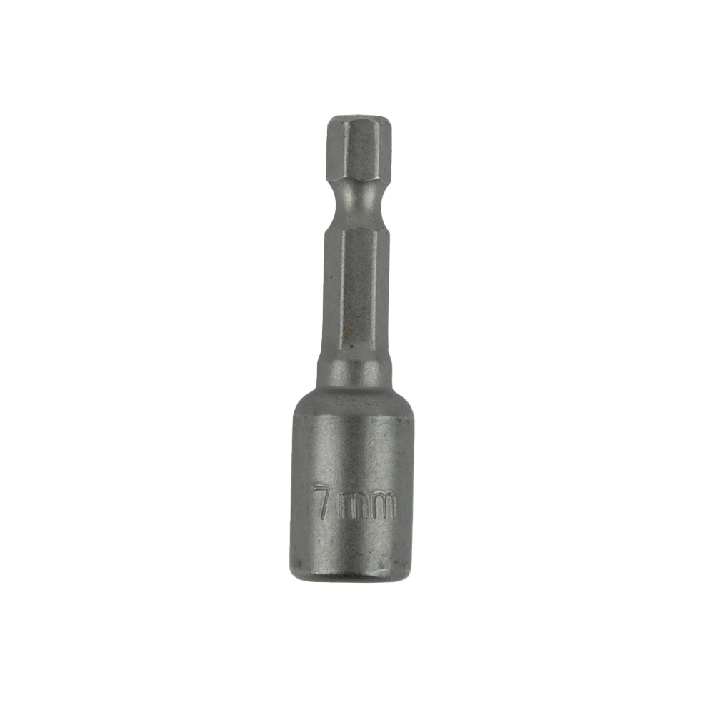 Electric Drill Bit Nut Driver Socket Grey 6.35mm / 1/4\\\\\\\