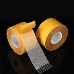 10M Strong Fixation Of Double Sided Cloth Base Tape Translucent Mesh Waterproof Super Traceless High Viscosity Carpet Adhesive