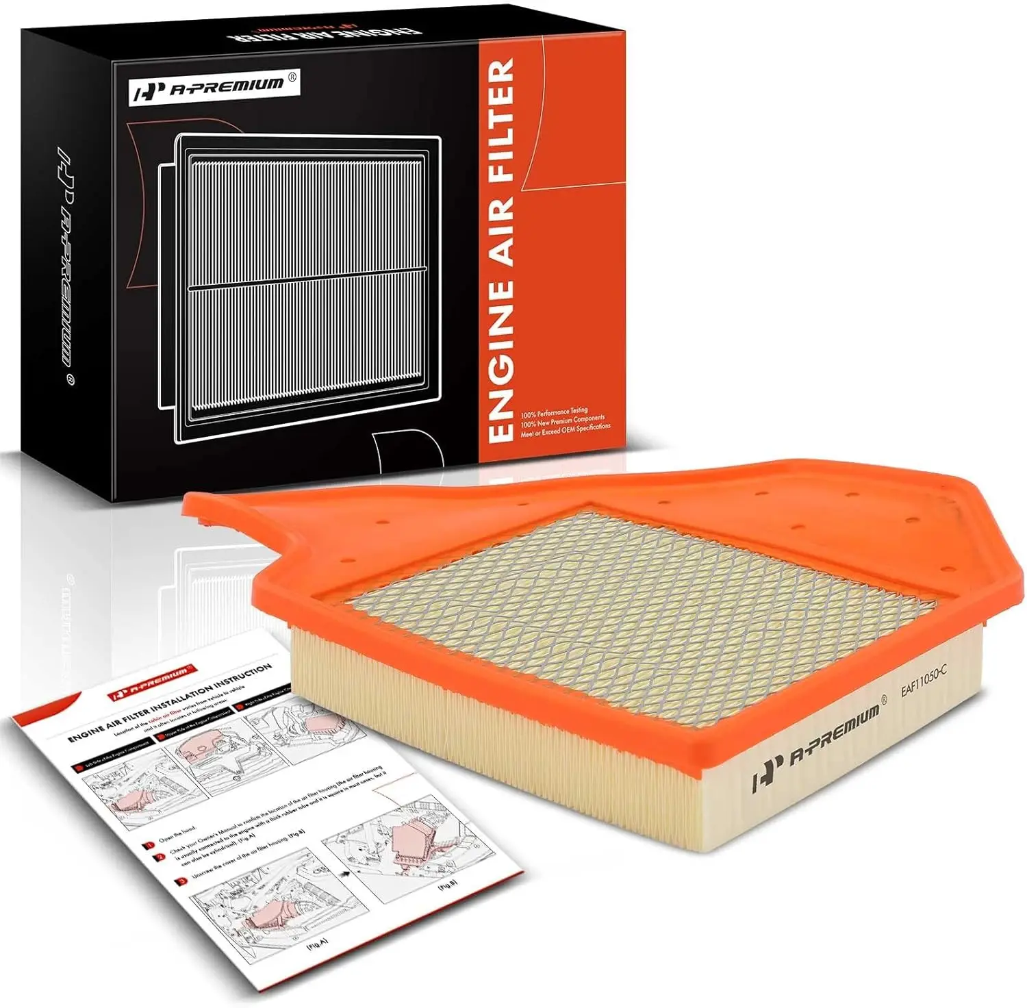 

Воздушный фильтр двигателя, совместимый с Chrysler Town, Country, Dodge Grand Caravan, Ram C/V и Volkswagen Routan, 2011-2020, Flexib