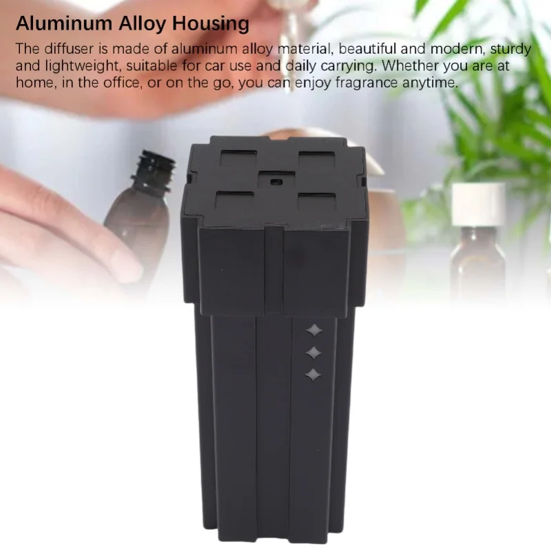 Waterless Diffuser 20ML Low Noise Anti Leakage Dual Fluid Cold Mist Essential Oil Diffuser 2000mAh For Car Bedroom Office view 3