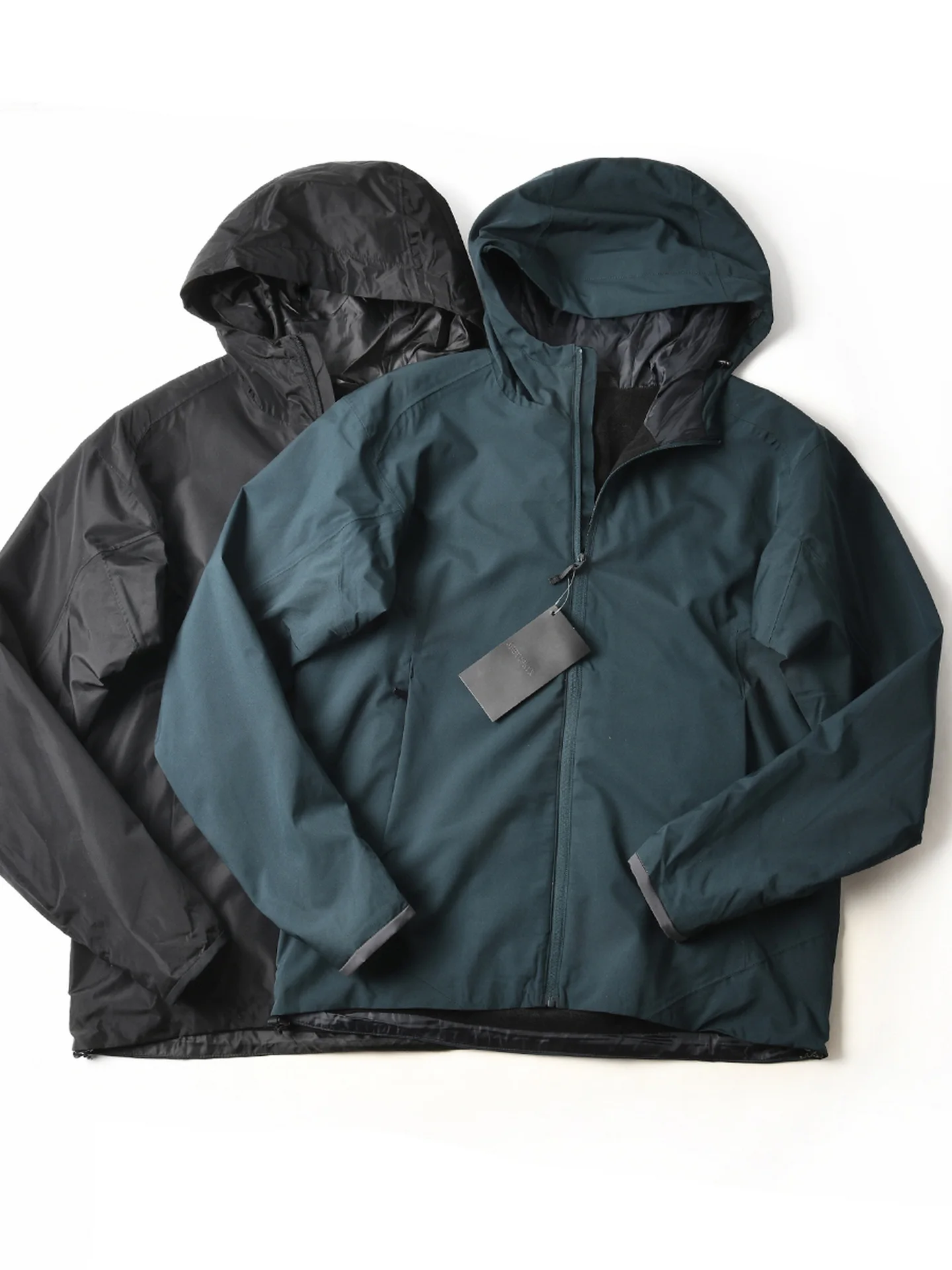 New American Style Outdoor Windproof Water-resistant Fleece-lined Casual Hooded Softshell Jacket Men's Autumn Winter