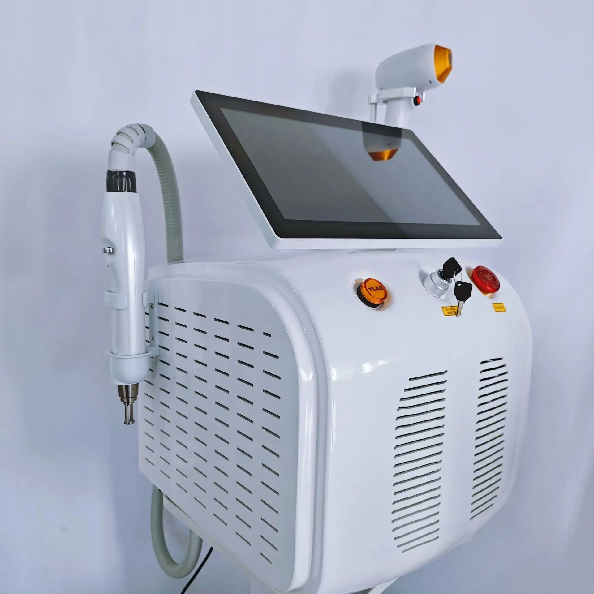 2 In 1 Diode and Nd Yag Laser 755 808 1064nm Hair Removal Machine Portable Picoseconds Laser Tattoo Remover