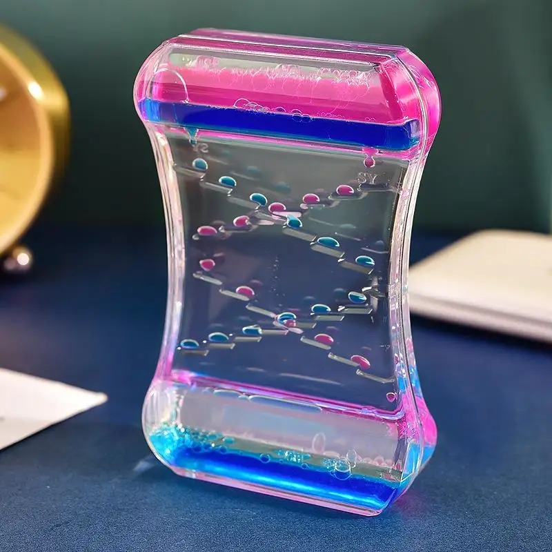 

Креативный песочный таймер с эффектом динамического перелива, подарок для девочек на день рождения, украшение ко Дню защиты детей, акриловый материал