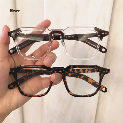 Imagen 2 del producto Gafas coreanas Vintage negras redondas para miopía, gafas antiluz azul para hombres y mujeres, gafas graduadas para miopía 0 ~-4,0