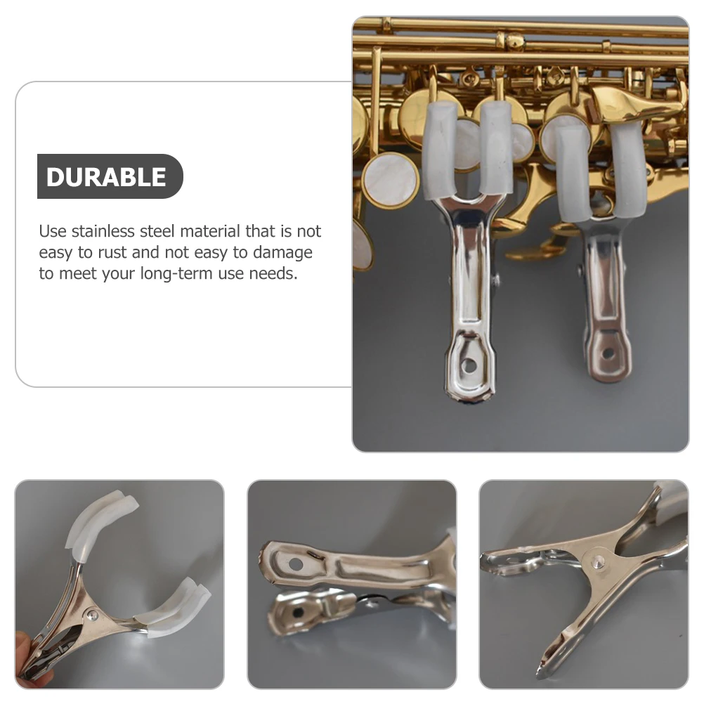 

5Pcs Stainless Steel Saxophone Repair Supplies Clip Non- Wind Instrument Tools