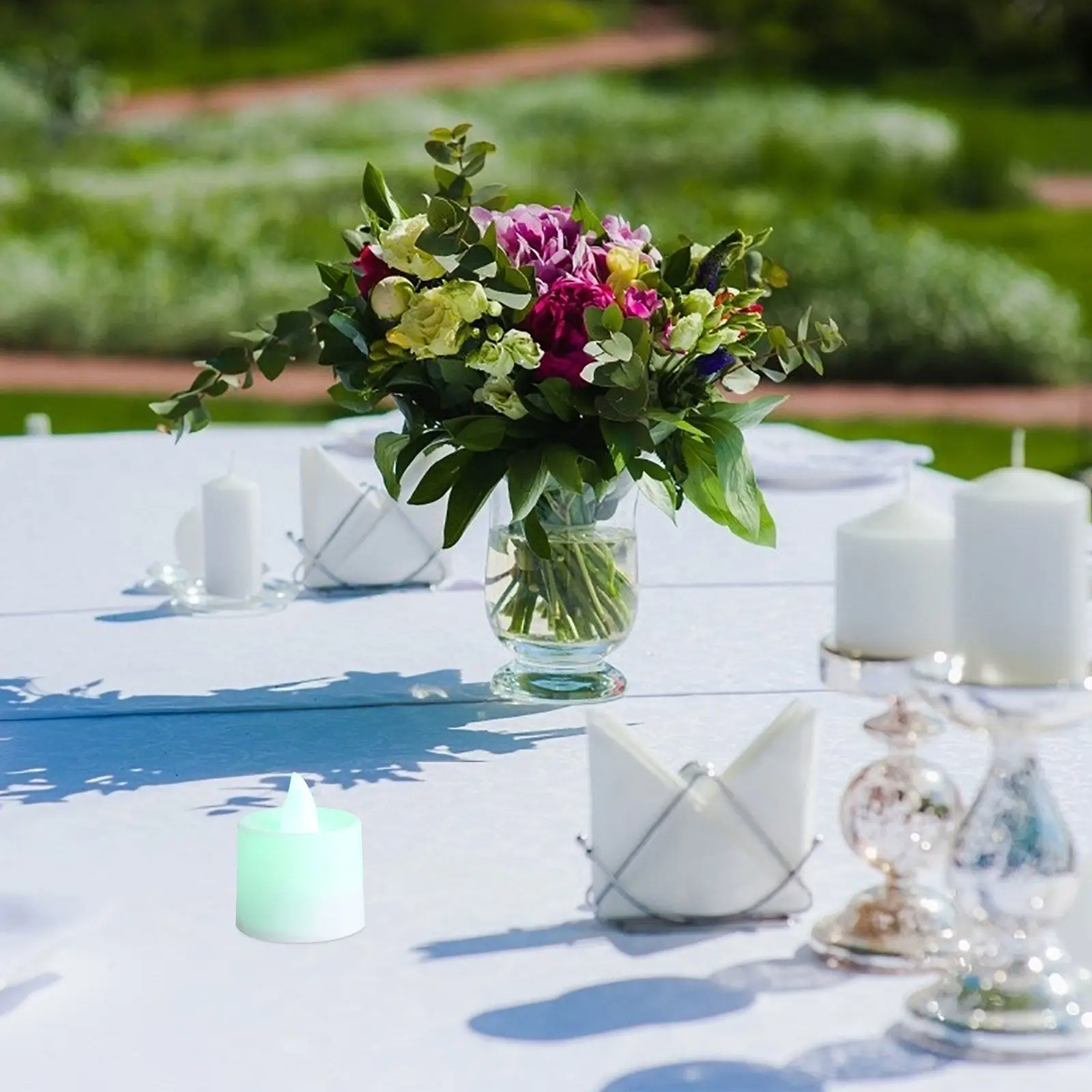 Changing LED Flameless Lights Smokeless Flickering Romantic Wedding Party Decoration Safe for Kids Pets