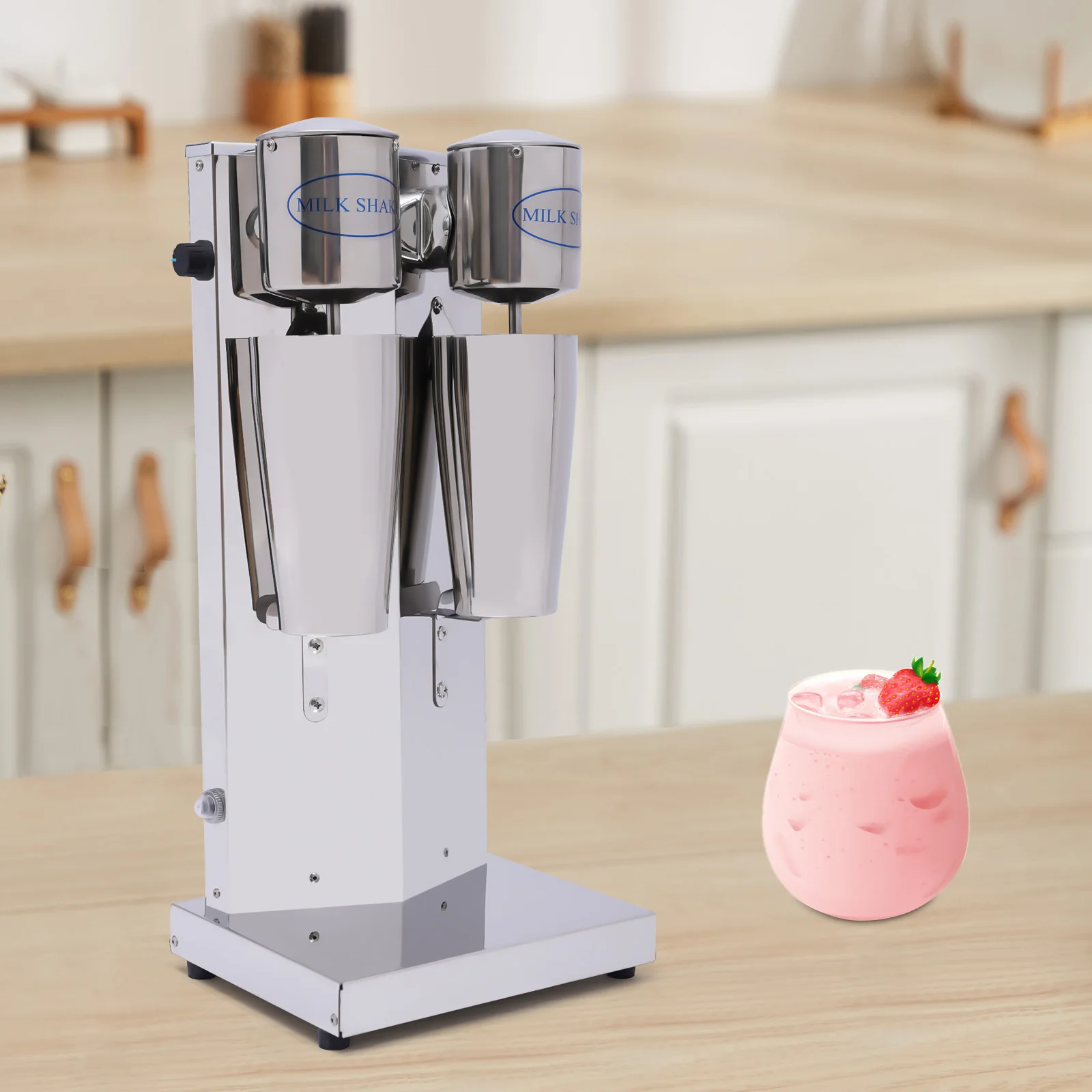 Double-Head Electric Milk Shaker Commercial Milkshake Drink Mixing Machine 800ML