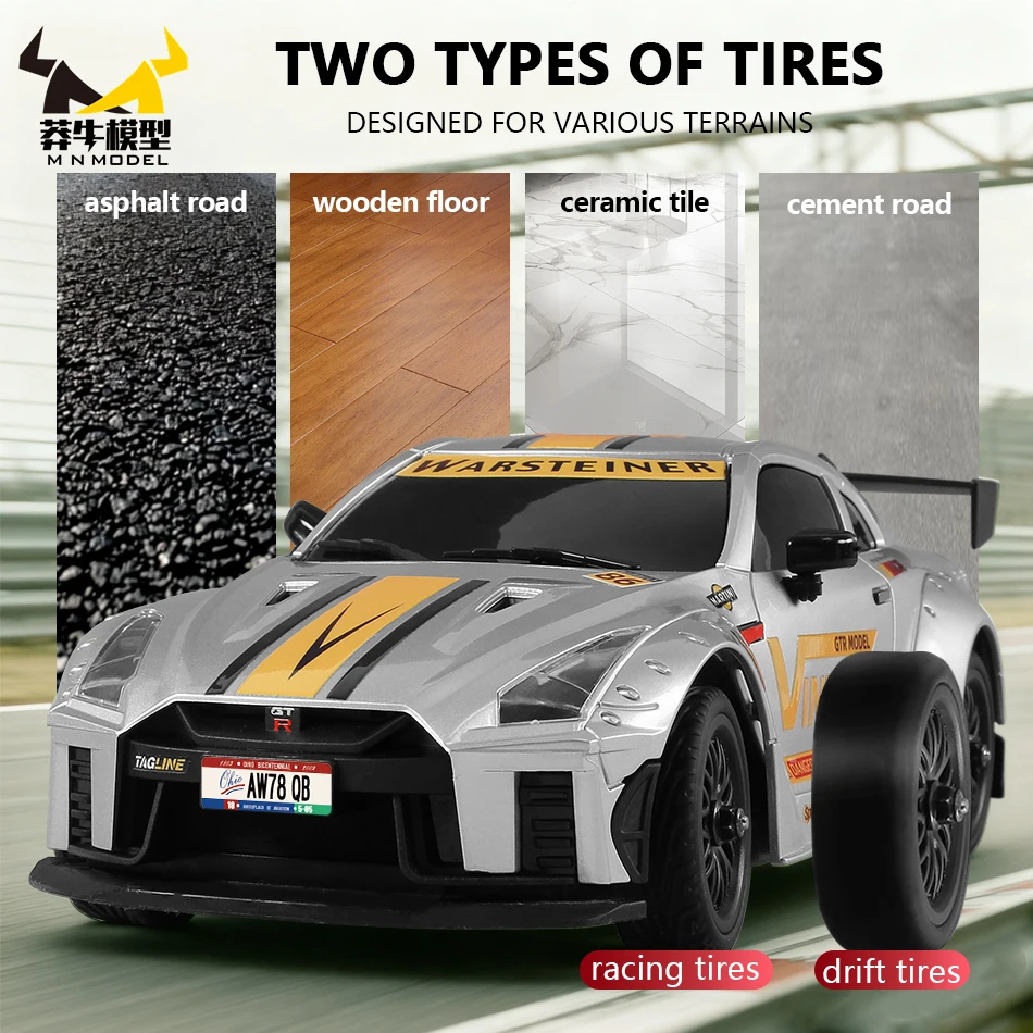 MN نموذج 1:16 4WD GTR RC المهنية عالية السرعة الانجراف سيارة سباق السيارات الرياضية المنافسة سباق جمع لعبة مجسمة للكبار