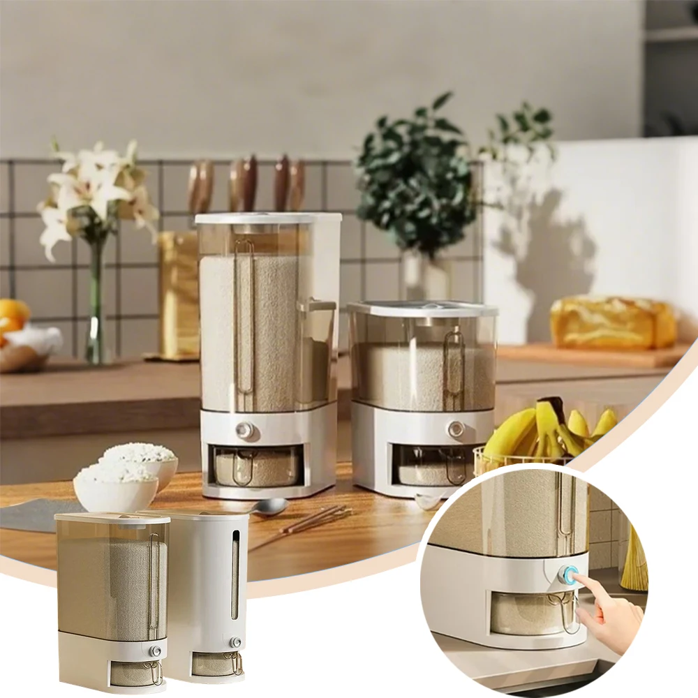 

5/10KG Sealed Rice Storage Box Home with Lid Insect-proof Moisture-proof Kitchen Grain Coarse Cereals Storage Container 수납 정리함