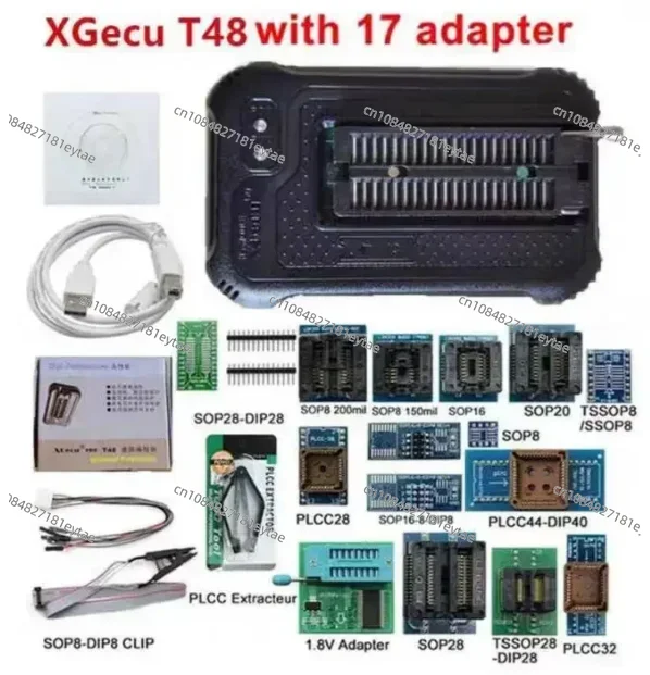 TL866II Plus Universal Minipro Programmer+17 Adapters+Test Clip TL866 PIC Bios High speed Programmer