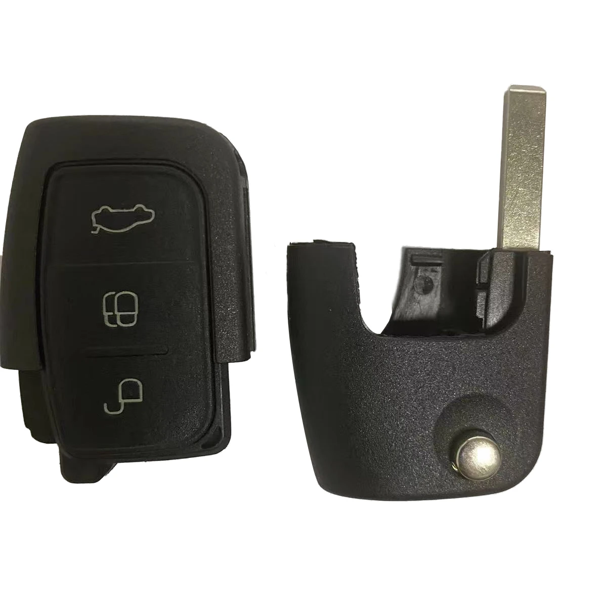 Okey Remote Control Car Key Ford Focus 3 2 Mondeo Fiesta Key Fob Case 3 Button 80/40 Bit433MHz 4D63/4D60 Chip Flip