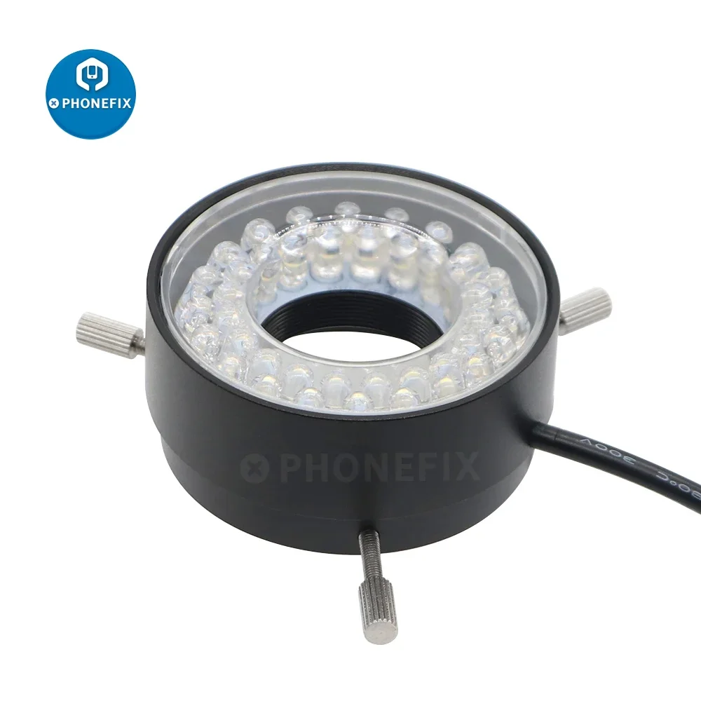 Mikroskop 40 LED-Ringlichtlampe, 0–100 % Helligkeit, einstellbarer LED-Strahler für digitale Video-Monokular-Mikroskopbeleuchtung