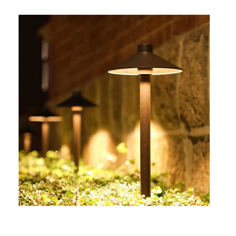 

t 7W LED Decorative Garden Bollard Light Warm White Aluminum IP65 Rating Pathway Landscape Lawn Light