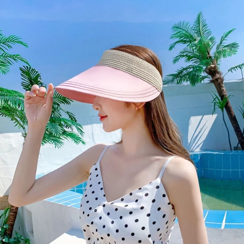 Beach Visor Summer  Hat Golf Cap Straw  Visor Golf Visor Women Visor Hat Drop Shipping