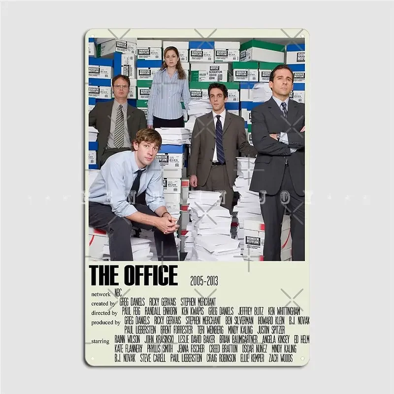 The Office Us Alternative Poster Art Tv Show Large 2 Metal Sign Cinema Living Room Club Bar Custom Poster Tin sign Poster