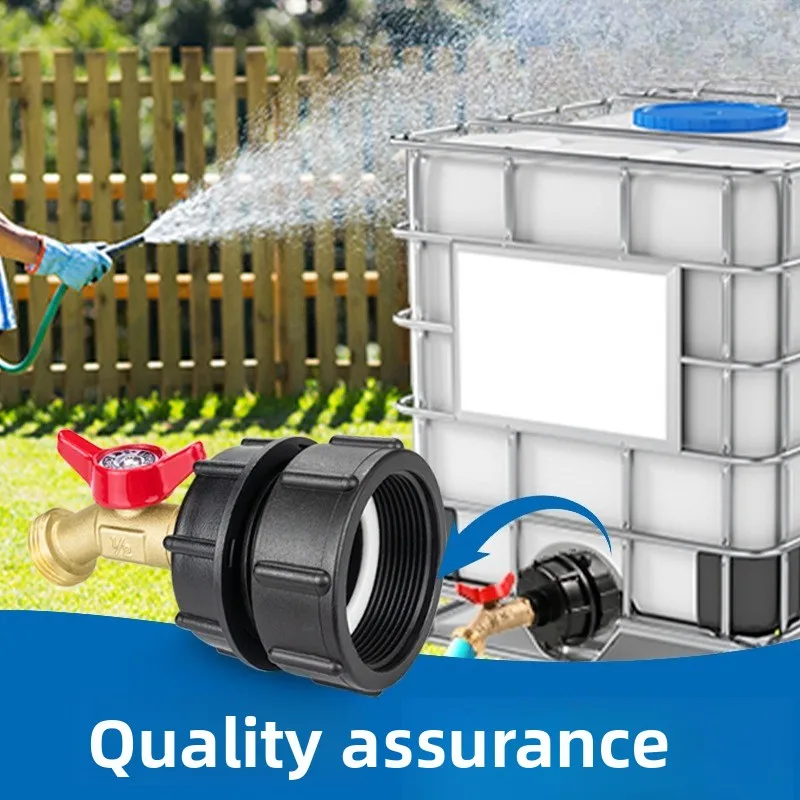 

Переходник для крана резервуара IBC S60x6, грубая резьба на сплав, 1/2 дюйма, быстроразъемный кран, запасные части для садового и домашнего клапана