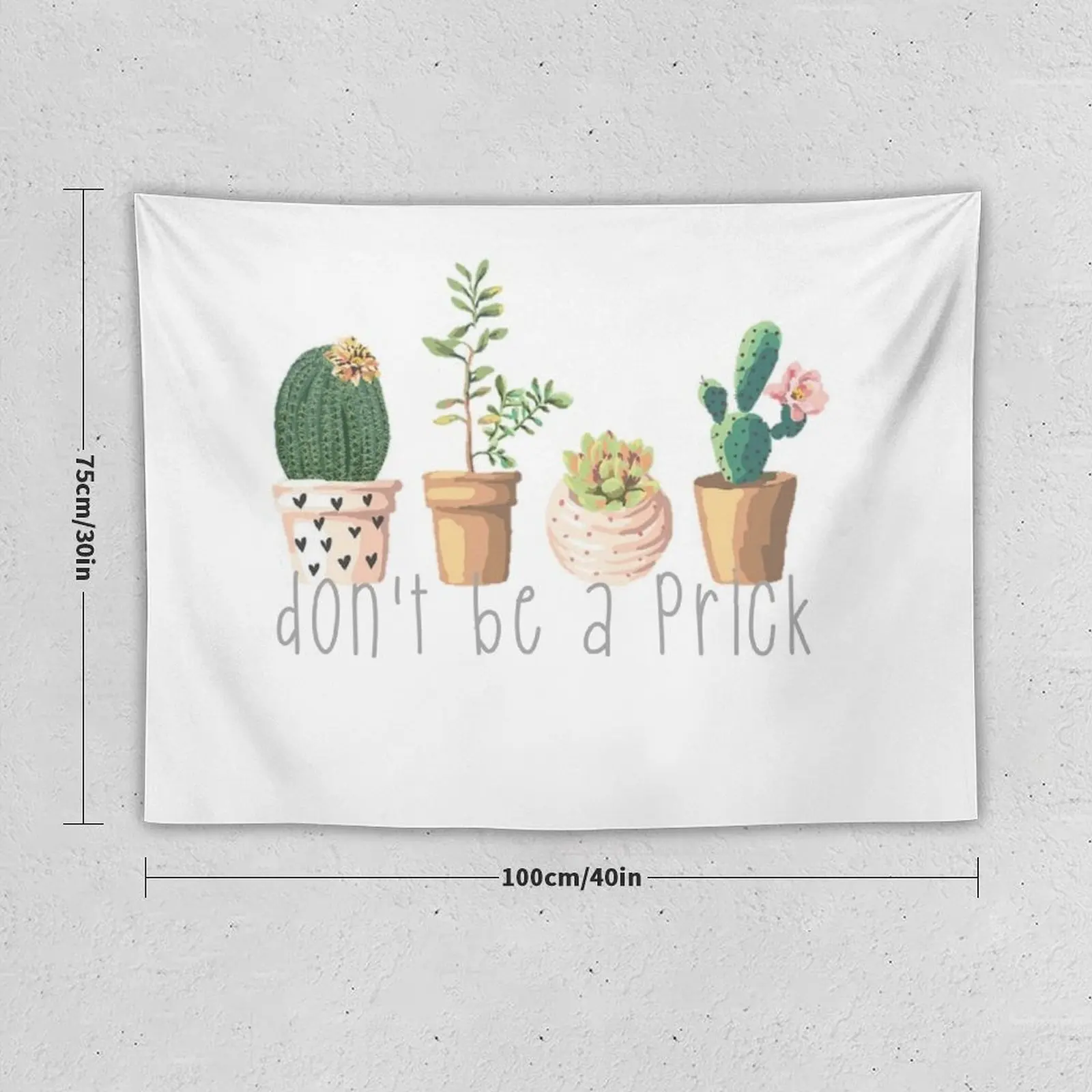 Dont Be a Prick Succulents Tapestry Home Supplies Decorative Paintings Tapestry