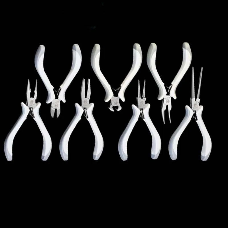 Mini Pliers Jewlery Making Toolss Diagonal Pliers Round Bent Needle Nose Cutter Handcraft Beading Insulated Plier