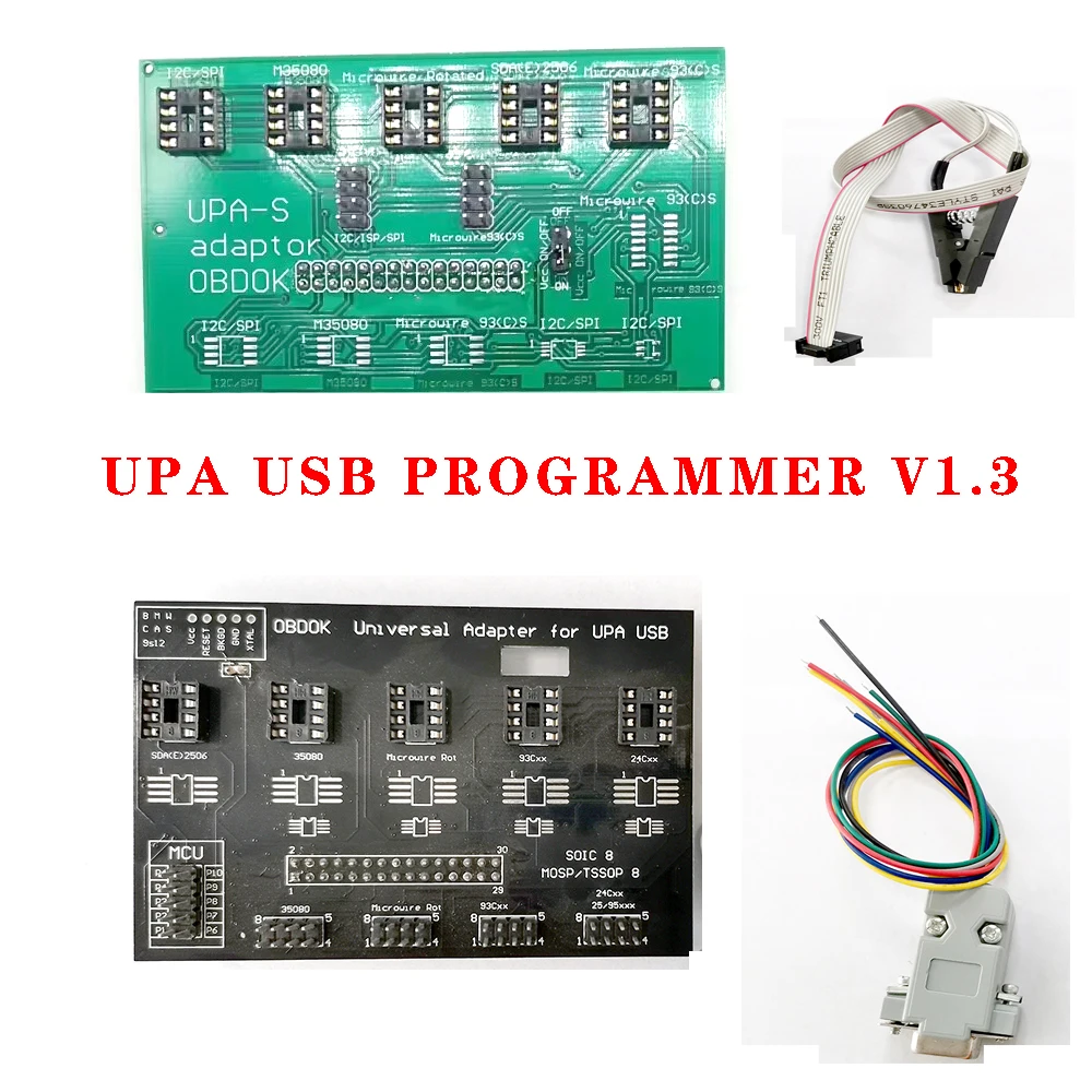 UPA USB V1.3 UPA USB Universal Eeprom Adapter ECU Programmer For I2C/SPI Microwire Eeprom-Programming