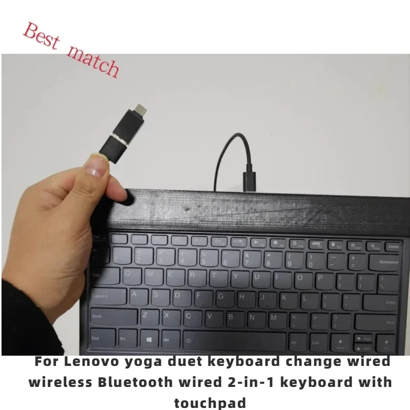 For Lenovo yoga duet keyboard change wired wireless Bluetooth wired 2-in-1 keyboard with touchpad