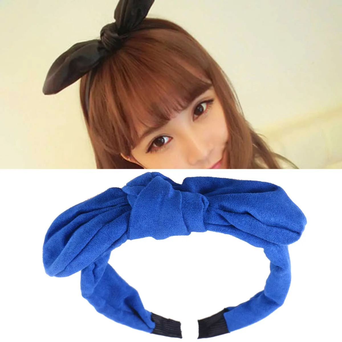 

6pcs Rabbit Ear Headb Girl Hair Hoop Headdress Decoration Headwear Party Favor Halloween Cosplay Christmas Gift