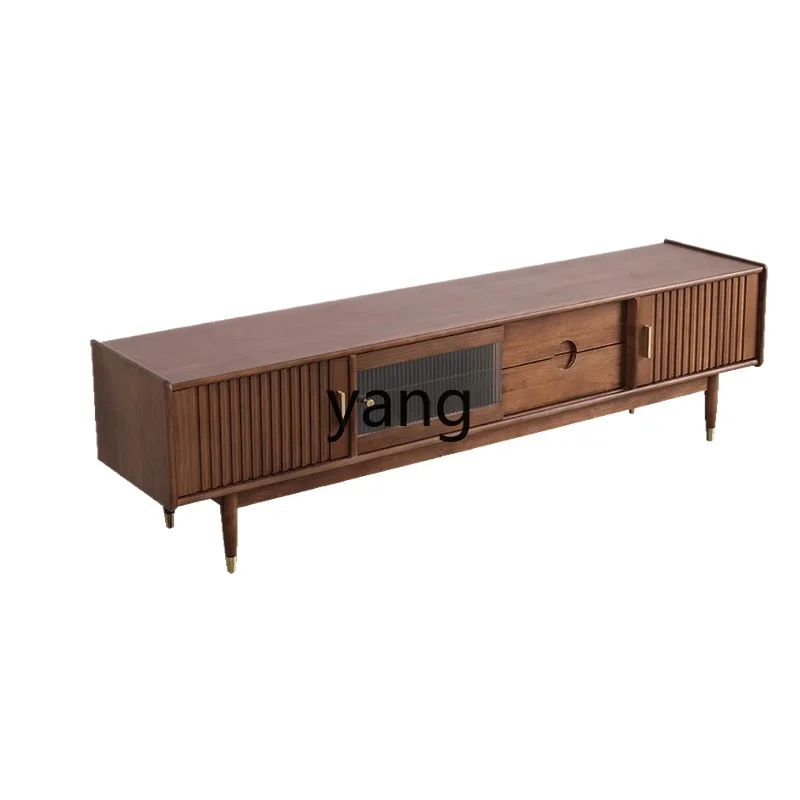 L'm Solid wood TV cabinet Coffee table combination Modern living room floor cabinet