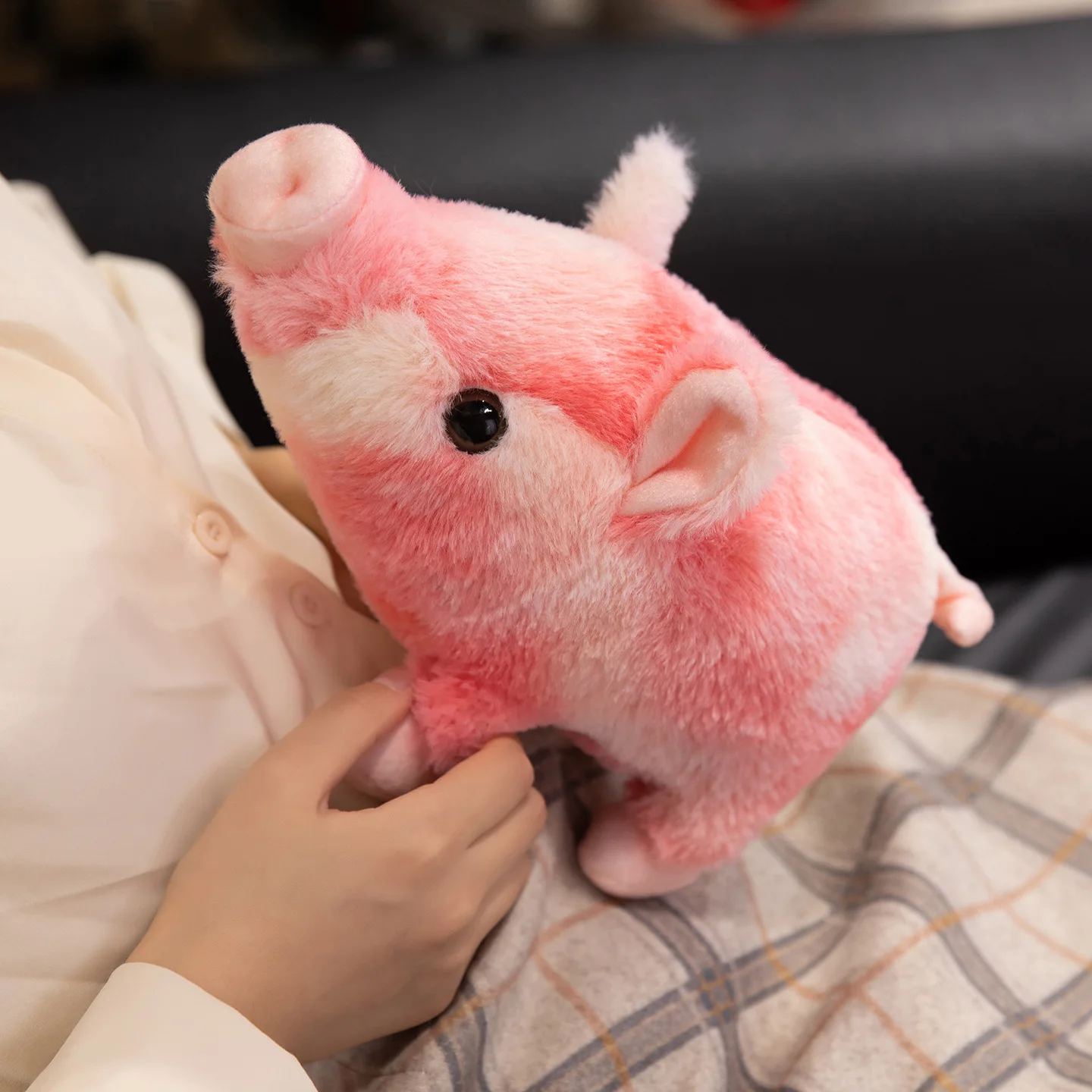 23cm New Simulation Lovely Pig Plush Toy Stuffed Soft Huggable Pillow Home Ornament Pillow Lucky Piglet Children Birthday Gifts
