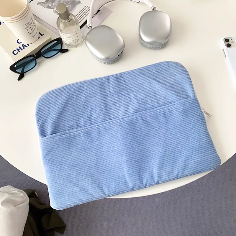 Borsa per Laptop moda donna in velluto a coste ragazze Design di lusso orso adorabile custodia per Tablet di grande capacità valigetta da lavoro Casual