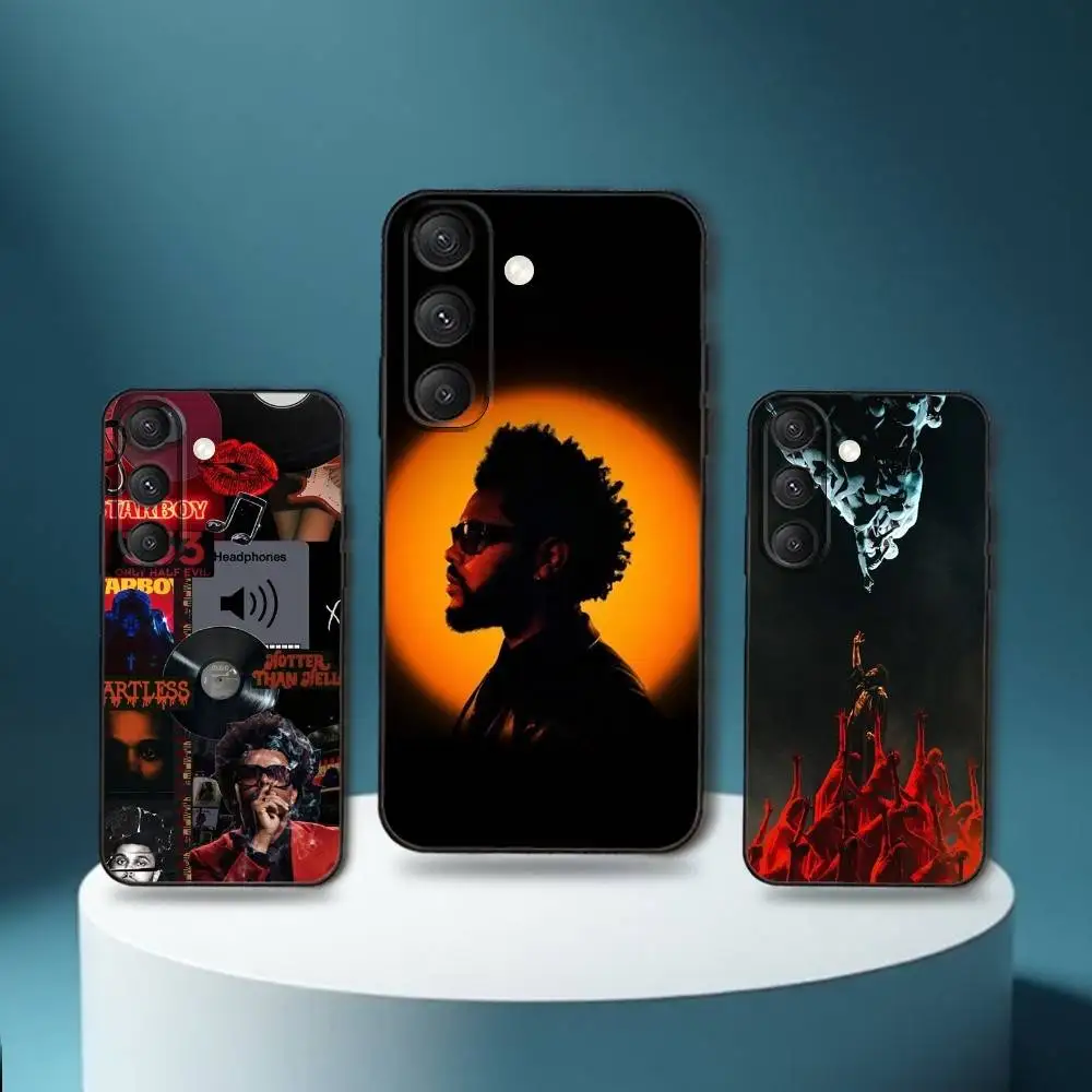 حافظة هاتف The Weeknd X-XO لهاتف سامسونج S25، S24، S23، S22، S21، S20، S10، Ultra، Plus، Lite، FE، غطاء أسود من السيليكون الناعم #1