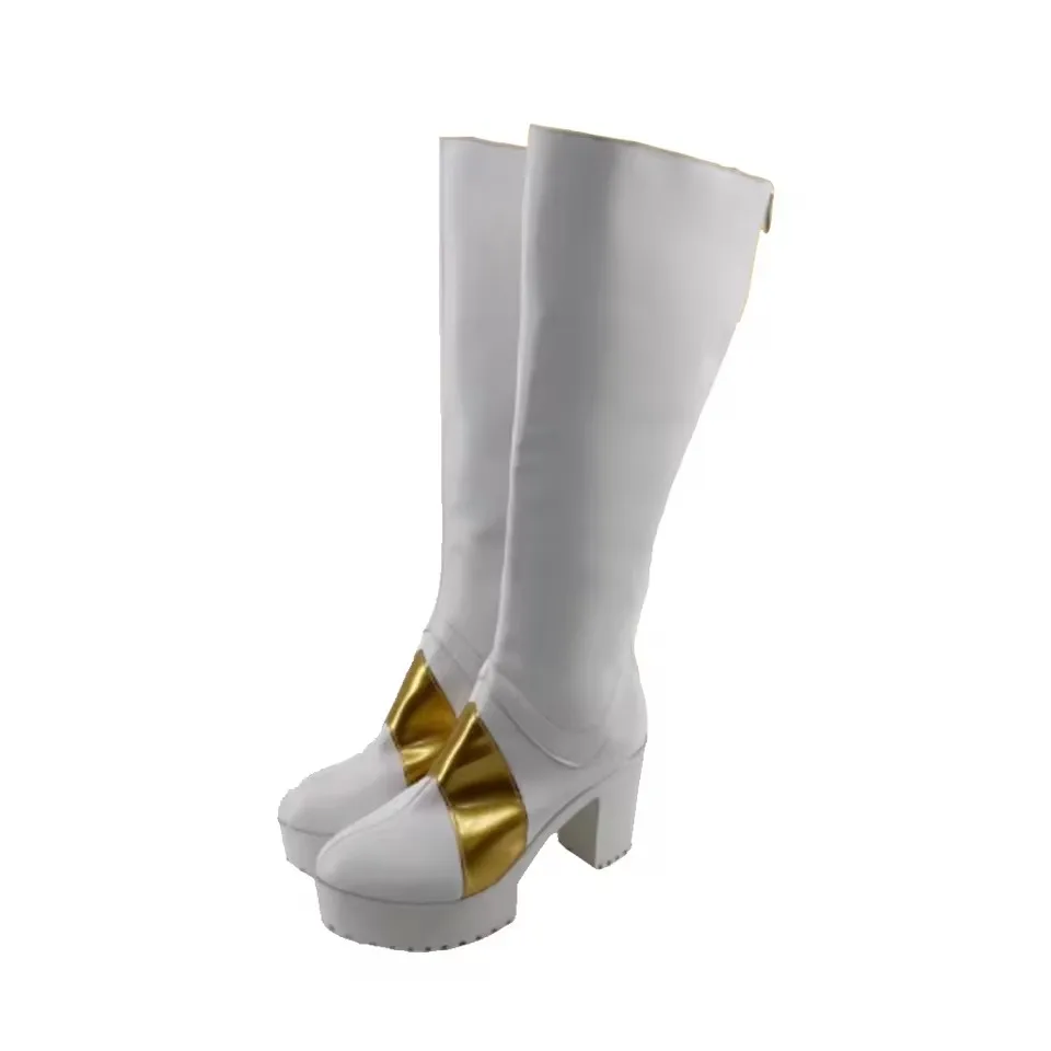 Anime Lelouch vi Britannia Cosplay Schoenen Wit Keizer Mannen PU Hoge Laarzen voor Halloween Carnaval Party Kerstmis